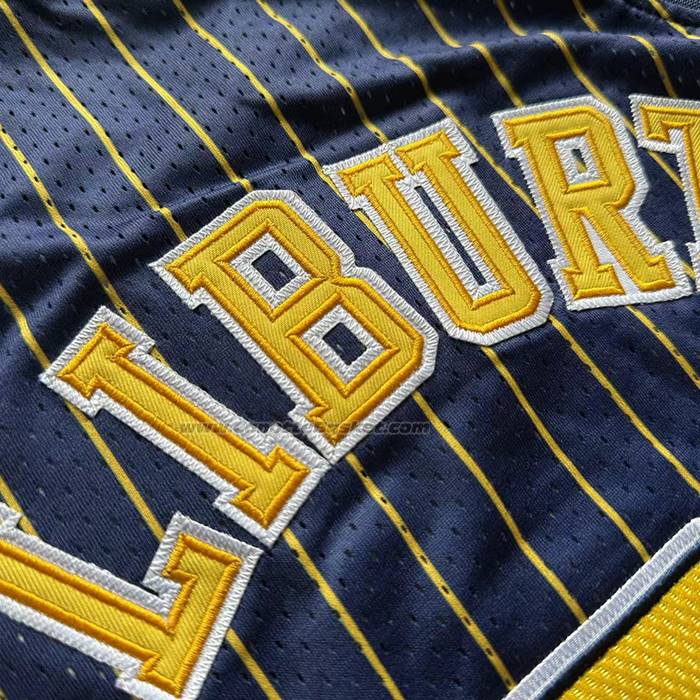 Maglia Indiana Pacers Tyrese Haliburton No 0 Mitchell & Ness 2020-21 Blu